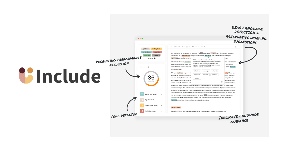 UInclude | Inclusive Writing Tool